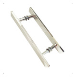 Puxador Porta Portão Social Box Aço Inox 304 40cm Chato