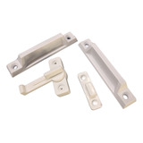 Puxador Porta Sanfonada Tecnoperfil Cor Branco E 1 Trinco