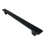 Puxador Preto Inox Porta De Madeira 40cm Para 1 Lado Porta Cor Preto Fosco