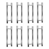 Puxador Redondo Aço Inox 45cm Portas Madeira vidro 8 Unidade
