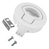 Puxador Redondo Branco Em Plástico Resistente E Reforçado Puxador Seavix Com Design Elegante Móveis Portas Armarios Gavetas Guarda Roupas Barcos Lanchas Trailers Motorhome