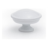 Puxador Redondo Em Latão Metal Para Móveis porta gaveta 12un Cor Branco