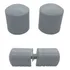 Puxador Simples De Box Branco Preto