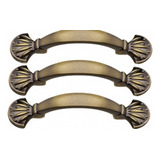 Puxadores Colonial Provençal Versalhes Gavetas 128mm 13 Pçs