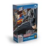 Puzzle 100 Peças Liga Da Justiça Grow