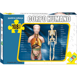 Puzzle 108 Peças Corpo Humano Nig Brinquedos
