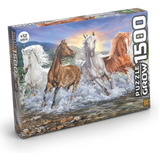 Puzzle 1500 Peças Cavalos Selvagens - Grow