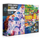 Puzzle Quebra Cabeça Litorais Europeus 2x 500 Peças Toyster