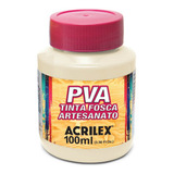 Pva Tinta Fosca 100ml Para Artesanato Acrilex Cores Cor Marfim