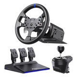 Pxn V99 Pc Racing Wheel Real Force Feedback Volante Com Ped