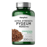 Pygeum Africano 4 000mg 200 Cápsulas Piping Importado Eua