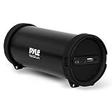 Pyle Surround Sistema De Som Estéreo Portátil Boombox Sem Fio Bateria Recarregável Embutida Rádio MP3 USB FM Com Conector De Entrada Auxiliar Para áudio Externo PBMSPG6 