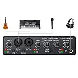 Q-24 Interface De Audio-placa De Som Profissional De Canal USB 2-0 DC 5V De Alta Velocidade- Função De Monitor Para Estúdio-gravação Musical-jogos-Equipamentos Para Gravação Musical