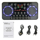 Q Placa De Som Ao Vivo Mixer De Áudio Streaming Sound Voice