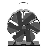 Q Ventilador De Fogão Movido A Calor Lareira Preta X