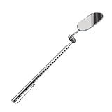 QccHieUs Espelho De Inspeção Telescópico Espelho Mecânico Giro De 360 Graus Extensível Até 24 -metal Multiuso Ajustável Flexível