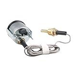 QccHieUs Medidor Mecânico De Temperatura Para Carro 56 Mm Medidor De Temperatura Da água Universal 40 130 Celsius 110 265 Fahrenheit Dc 12v Para Caminhão E