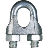 Qfix Gl 08 Kit C 70 Unidades Grampo Cabo De Aço 5 16 8mm Galv