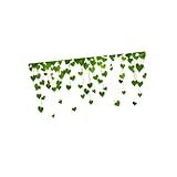 Qianly Adesivo De Parede Mural Art PVC Decalque DIY Decoração Sala De Estar Fundo Banheiro 11 81 Polegadas X 23 62 Polegadas Adesivo De Plantas De