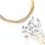 QiaoDongDian Lyre Harp A Conjuntos De 10 16 19 21 24 Cordas De Metal De Substituição Para Harpa De Lira Novas Cordas De Substituição Mais Brilhantes E Mais Duráveis Cor 21 Cordas 