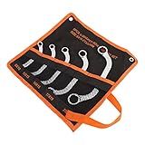 Qiilu Chave Torx Universal Conjunto De 5 Peças De Chave Dupla Extremidade Multifuncional 45 Aço Dodecagon Combinação C Chave 8 A 22 Mm