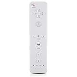 Qioni Controle De Jogo WiiU Wii Controle Remoto Wii Gamepad Com Joystick Analógico Para Console Nintendo WiiU Wii Branco 