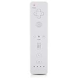 Qioni Controle De Jogo WiiU Wii  Controle Remoto Wii Gamepad Com Joystick Analógico Para Console Nintendo WiiU Wii  Branco 