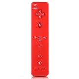 Qioni Controle De Jogo Wiiu/wii, Controle Remoto Wii Gamepad Com Joystick Analógico Para Console Nintendo Wiiu/wii (vermelho)