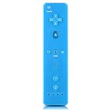 Qioni WiiU Wii Game Controller Wii Remote Controller Gamepad Game Handle Controller With Analog Joystick For Nintendo WiiU Wii Console Blue 