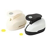 QIQQIKIN Cortador De Círculo De 2 Unidades Formas De Perfurador De 0 385 1 2 Perfuradores Circulares Para Artesanato Em Papel Perfuradores De Scrapbooking 9 8 Mm Perfurador De 12 Mm Conjunto D
