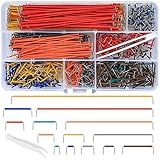Qiwuhai Kits De Fio De Jumper De Placa De Ensaio De 2 125 Mm Placas De Circuito Pcb Kits De Sortimento De Cabos De Fio De Jumper Com 14 Comprimentos Diferentes Para Circuitos De Solda De Prototipage