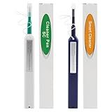 QKDS 2 Pçs Conjunto De Limpador De Fibra óptica Limpeza De Conectores De Fibra ótica Ponteiras Tipo Push Caneta De Limpeza De Fibra óptica Com 800 Limpeza De Limpeza 1 25 Mm LC MU 2 5 Mm SC ST FC