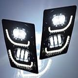 QSC Truck Parts Farol De Neblina De Desempenho LED Completo Par Esquerdo Direito Compatível Com Caminhão Volvo Vn Vnl 03 17