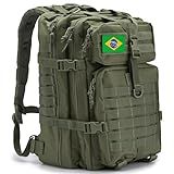 QT QY Mochila Tática Militar De 45L Molle Mochila Trilha Assalto De 3 Dias Sobrevivência Emergência Caminhadas E Trekking Camuflagem Caça Rucksack