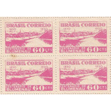 Quadra Selos Brasil 1950 C 256 Centenário De Blumenau Sc