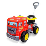 Quadriciclo Andador Infantil 30kg Caminhão Bombeiro Maral