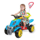 Quadriciclo Carrinho Infantil C Pedal E Empurrador Menina