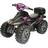 Quadriciclo Eletrico Infantil Biemme Quatry Cross 12v Cor Preto Rosa Girl Menina Voltagem Do Carregador 110v 220v