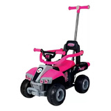 Quadriciclo Elétrico Infantil Rosa Com Empurrador 6v Unitoys Voltagem Do Carregador 110v 220v