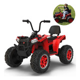 Quadriciclo Infantil Elétrico 12v 4 Motores Som Luz Até 50kg Cor Vermelho Voltagem Do Carregador 110v 220v