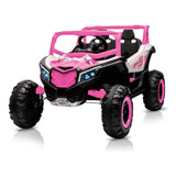 Quadriciclo Utv Carro 12v Bang Toys R3 Com Controle Rosa Voltagem Do Carregador 110v 220v