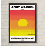 Quadro - Andy Warhol 1972 Sunset - Decora - 24 Cm P/ 33 Cm