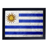 Quadro 24x33 Bandeira Uruguai P8520
