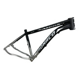 Quadro 29 Monaco Storm Alum Mtb Tam 17 Preto Prata Fosco