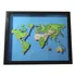 Quadro 3d  Super Mario World Mapa Mundi Tamanho A3