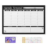 Quadro Agenda Semanal De Tarefas E Anotações 56 Imãs