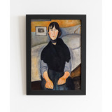 Quadro Amedeo Modigliani Jovem Mulher Do Povo 1918