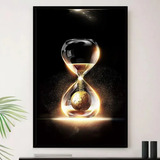 Quadro Ampulheta Contador De Tempo Decorativo A3 35x45cm