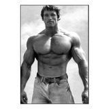 Quadro Arnold Schwarzenegger Academias Cenário 42x29cm
