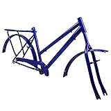 Quadro Aro 26 Bicicleta Tipo Poty Super Forte Completo Azul Cobalto